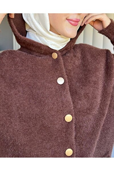 Queensland Women's Oversize Hooded Long Sleeve Knitwear Cardigan