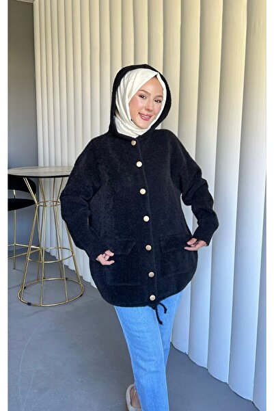 Queensland Women's Oversize Hooded Long Sleeve Knitwear Cardigan