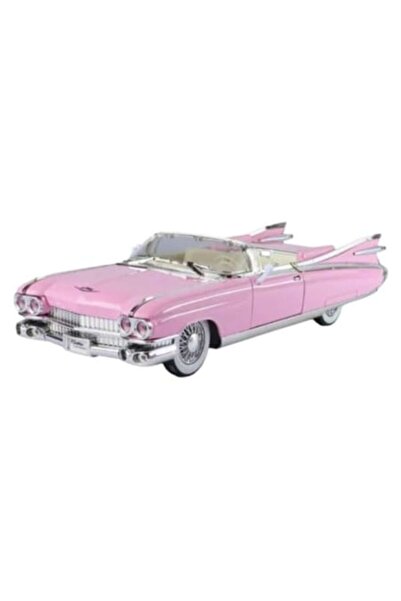 Maisto Metal toy car, Cadillac Eldorado Biarritz 1959, movable doors/hood/trunk, pink, 19 cm