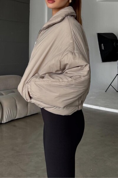 Suziş Brown Short Puffer Coat 9596