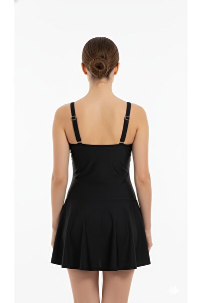 My-o Women's Draped Skirted Swimsuit – Comfortable Fit Stretch Fabric