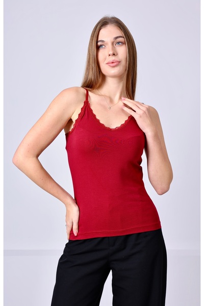 EcoFit Women's Lace Lycra Tank Top 4-Piece Economic Pack