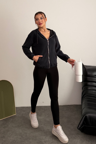 Balenbi Premium Modal Fabric Full Zipper Women's Cardigan 1149