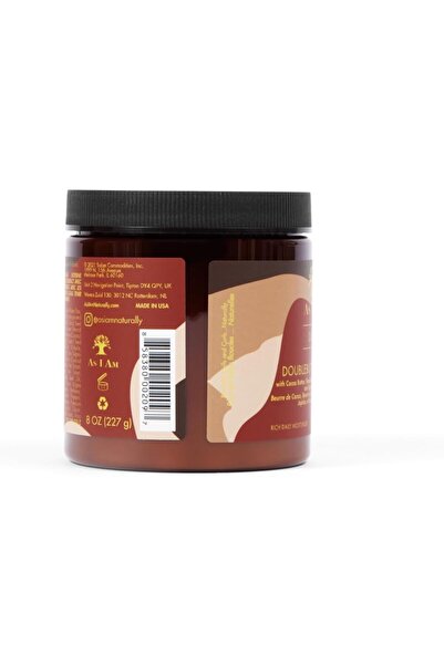 As I Am DoubleButter Cream Rich Daily Moisturizer, 227 g / 8 oz