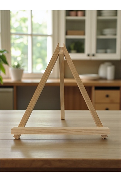 Asra Ahşap Şövale, Masaüstü Şövale, Mini Şövale (26 cm)