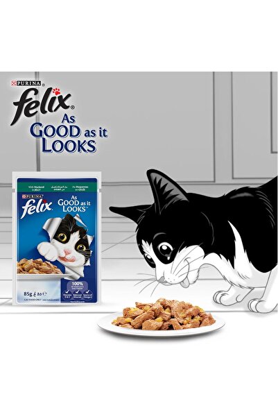 Felix Wet Adult Cat Food (12 × 85 g)