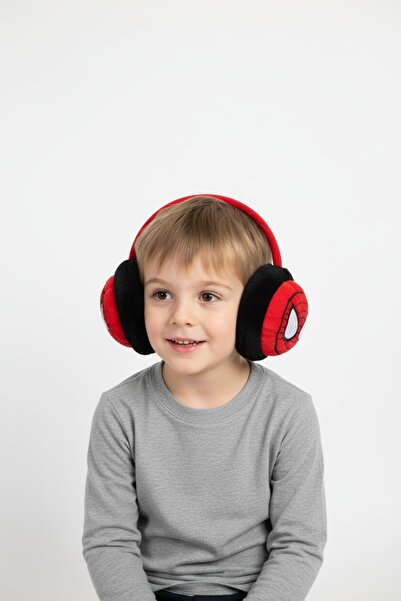 gigigiyim Spider Printed Boy's Plush Headphones