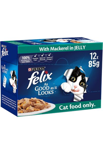 Felix Wet Adult Cat Food (12 × 85 g)