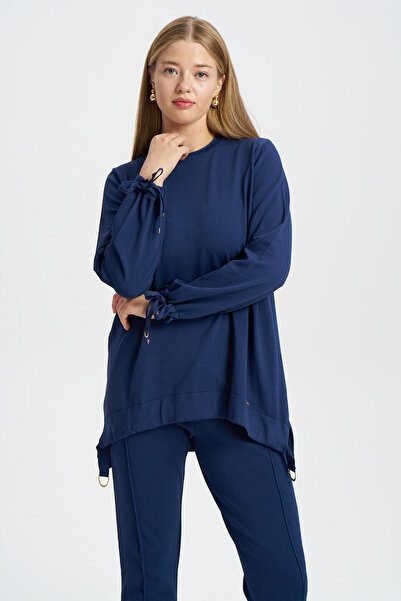 Niliwi 3111 Ön Eteği ve Kolları Büzgülü Tunik