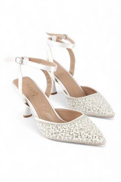 luuq shoes Sheny Low Heel Rhinestone Evening Dress Heeled Shoes