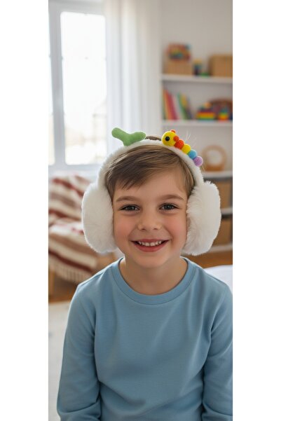 gigigiyim Caterpillar Pattern Plush Headphones
