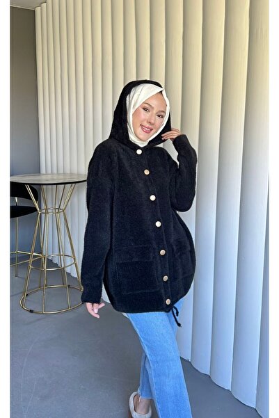 Queensland Women's Oversize Hooded Long Sleeve Knitwear Cardigan