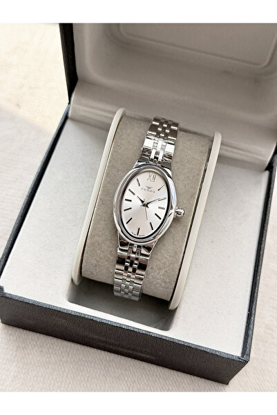FERRO Silver Steel Band Women Wristwatch Fm88732A-A 2 Years Warranty 3 Atm Water Resistant Gift Packed