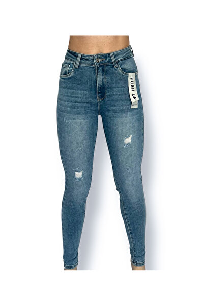 DENRA Μπλε στενά τζιν