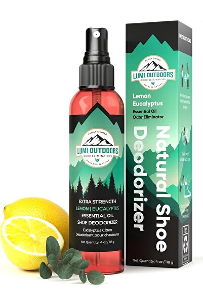 Generic بخاخ طبيعي مزيل لرائحة الأحذية ومزيل لرائحة القدمين - قوة إضافية من ع...