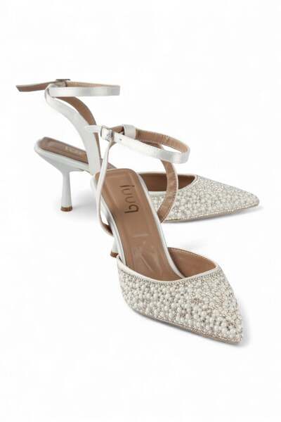 luuq shoes Sheny Low Heel Rhinestone Evening Dress Heeled Shoes