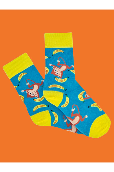 Shuttle Park Special Series Happy Colorful Monkey Patterned Socks Fun Comfortable Stylish Design Style Socks