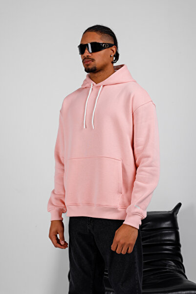 Basic Oversize Kapüşonlu Sweatshirt