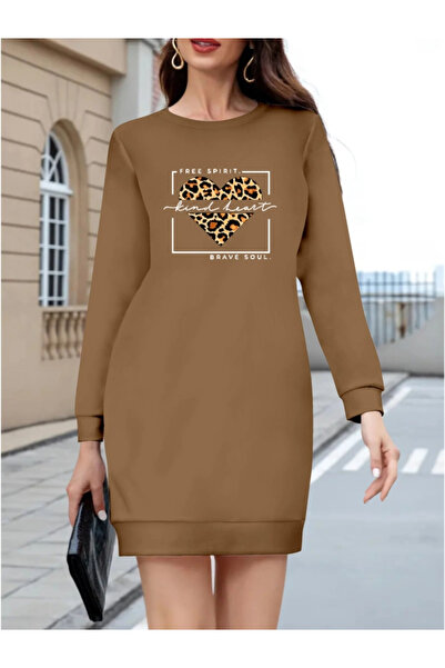 GENCULUS    Women's Long Sleeve Crew Neck Print Viscose Two Thread Blouse