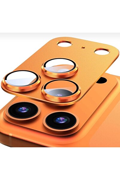 EMXTECH iPhone 17 Pro Max Uyumlu Tam Koruma Sağlayan Kamera Koruyucu Metal Te...