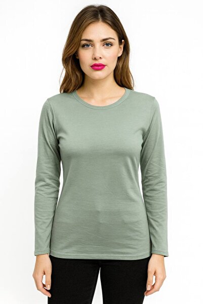 ALDAIYR Round Neck Women's Long Sleeve Lycra Body