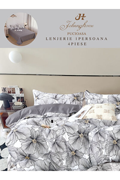 FIONNA.RO Finet Bed Linen 1 Person - Drawn Flowers