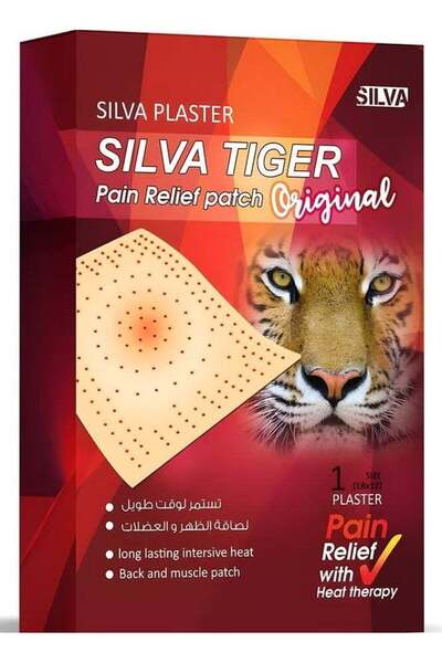 Silva Tiger Long-Lasting Back and Muscle Patches - 50 Pieces Pack