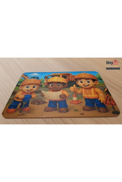 Tinyup 24 Pieces Snap-On Eva Puzzle, Construction