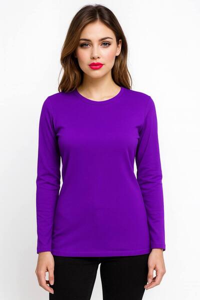 ALDAIYR Round Neck Women's Long Sleeve Lycra Body