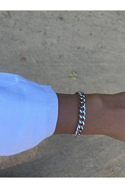 XUPING JEWELRY سوار سلسلة فضية كلاسيكية متوسطة السماكة من نوع XP