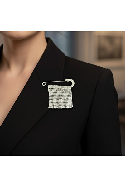 Estilo Lingerie Saçaklı İskoç İğnesi Su Yolu İskoç Broşu