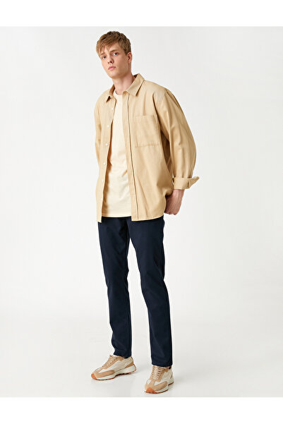 Koton Linen Blend Chino Trousers