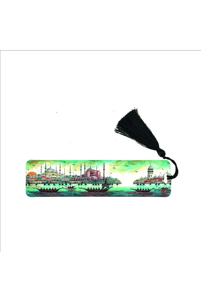 Souvenest Istanbul B Printed Bookmark 19cm X 5cm |   Bookmark-81
