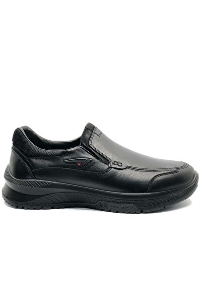 Forelli Drake Genuine Leather Orthopedic Comfort Men's Casual Shoes Black