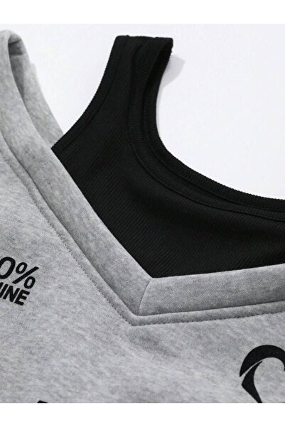 Machetta Women's Strappy Crop Detailed Off-Shoulder Crop Sweatshirt Hoodie