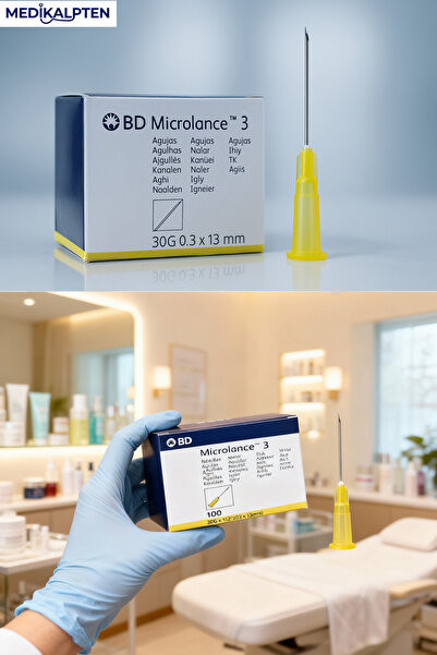 BD MICROLANCE 30G 0.3 x 13 mm Steril Tek Kullanımlık Şırınga Ucu 100 Adet Enj...
