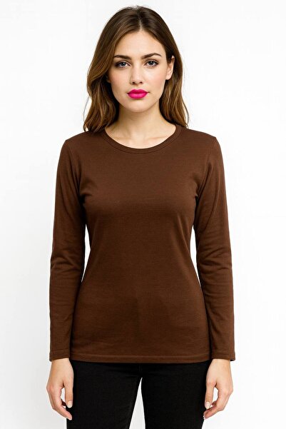 ALDAIYR Round Neck Women's Long Sleeve Lycra Body