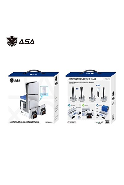 ASA Cooling pad + charging dock for Sony 5 Slim and standard models