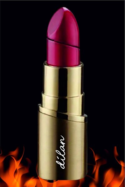 EXS Kişiye Özel Isim Baskılı Ruj Şeklinde Bütan Gazlı Alevli Çakmak Mini Çant...