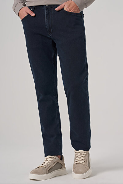 Morven Men's Navy Blue Denim 5 Pocket Slim Fit Jean Jeans