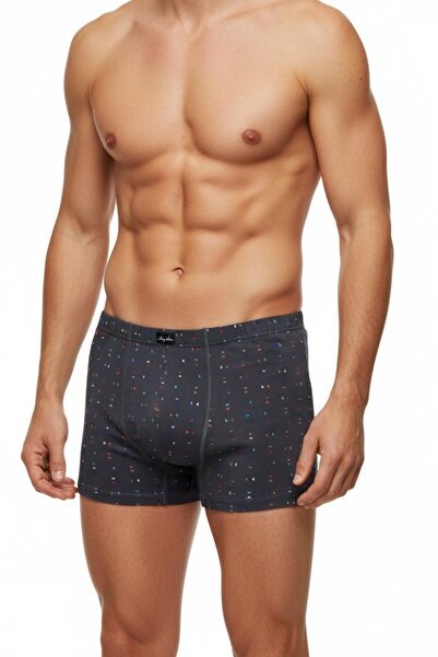 İki Yıldız Men's Stretch Fabric Print Patterned Boxer Bgl-St05008