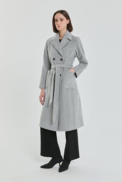 Nihan Kuşaklı Kruvaze Balıksırtı Kaban Antrasit