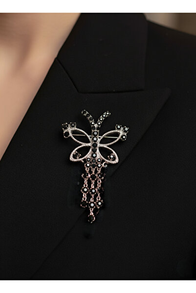 Estilo Lingerie Kelebek Detay Broş