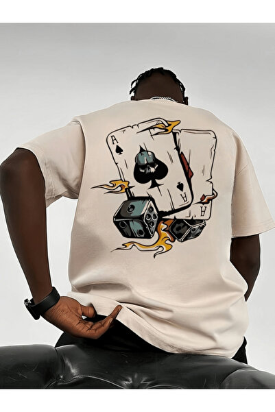 Soothing Space Μπλουζάκι Unisex με στάμπα καρτών πόκερ και ζαριών