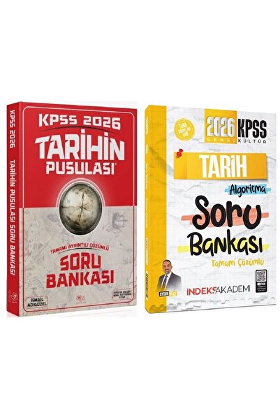CBA Akademi CBA + İndeks 2026 KPSS Tarihin Pusulası Soru Bankası 2 li Set - İsmail Adıgüzel, Aydın Yüce CBA + İn
