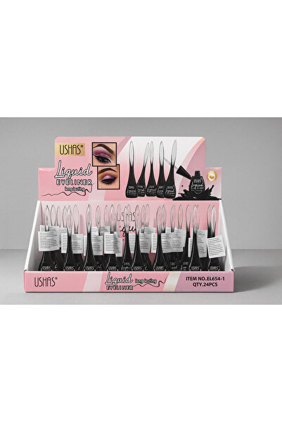 Ushas Eyeliner, Waterproof Liquid Eyeliner, Black