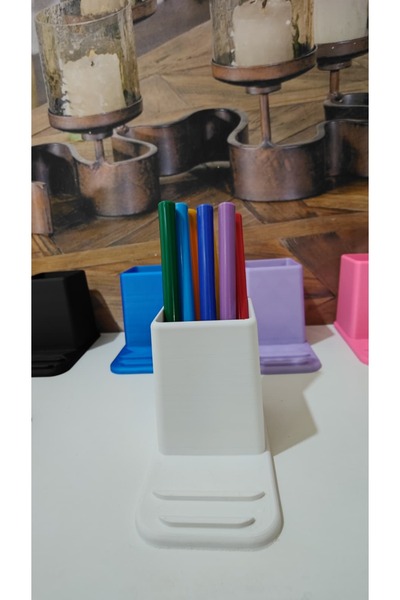 END Design حامل أقلام يمكن استخدامه كحامل للهاتف |   5 خيارات للألوان |   تصم...