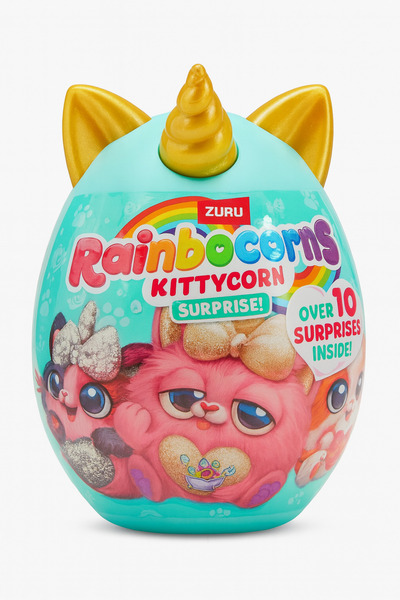 Zuru Rainbocorns Rainbocorns Kittycorn Surprise – Magic Egg with Kittens, Golden Horn, 10+ Surprises Discover!