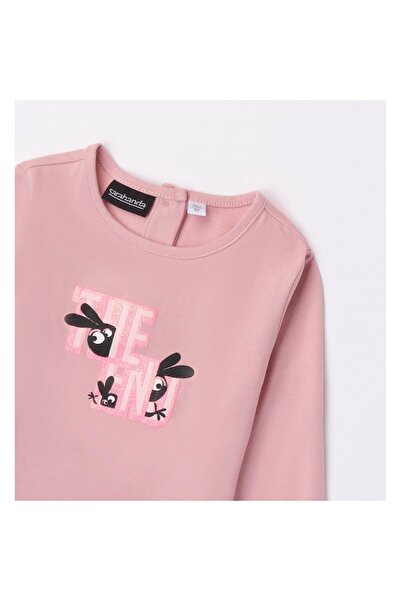 Sarabanda Printed Long-Sleeve Top for Girls, 92-98 cm, Pink