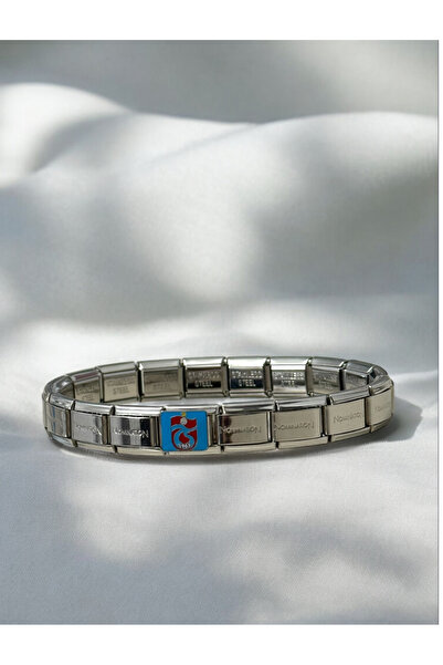 MAC CENTER Italian Steel Unisex Women's Bracelet-Men's Bracelet Trabzonspor
